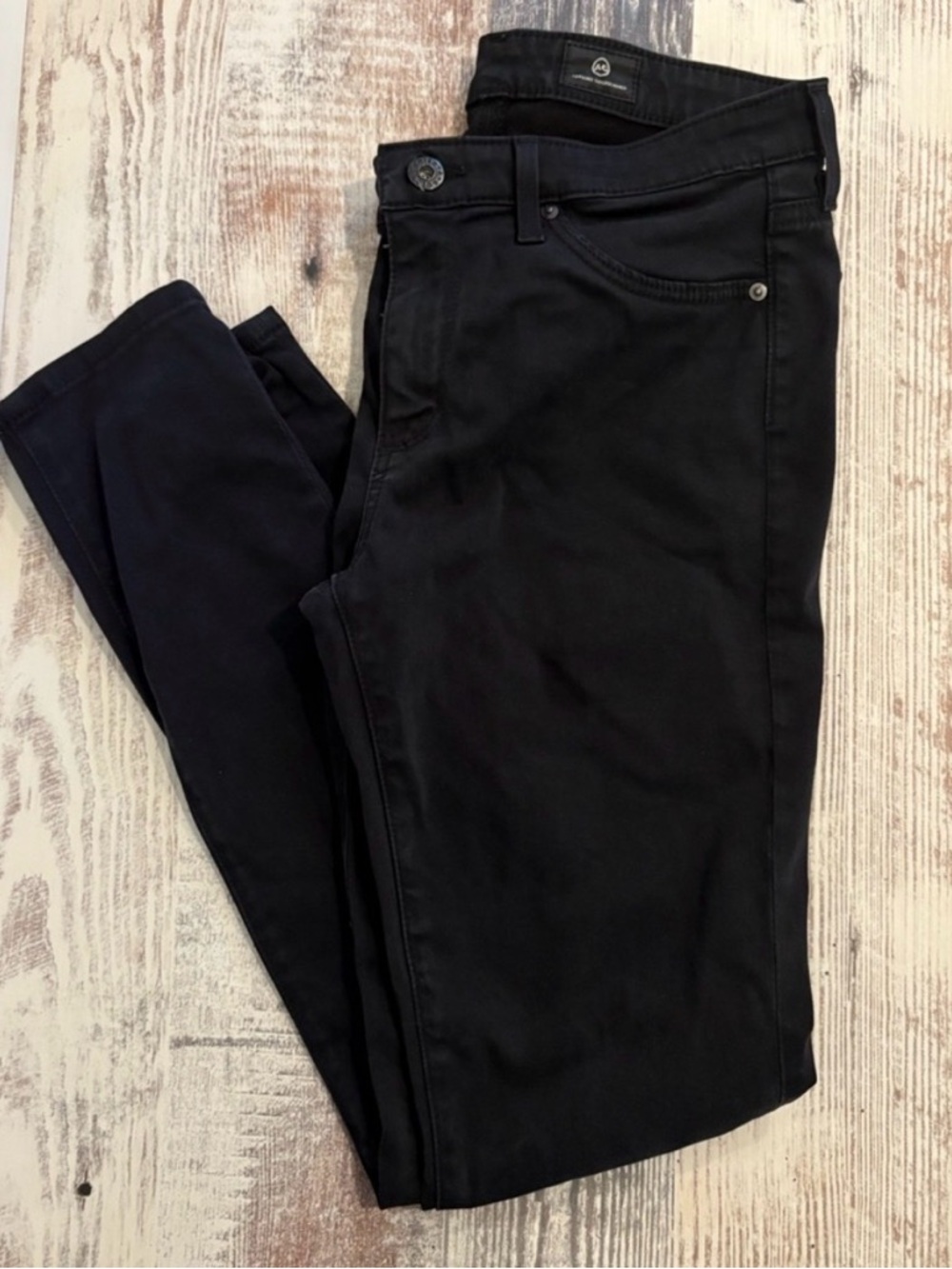 Adriano Goldschmied Black Skinny Jeans Abbey Ankle Mid-Rise 26R